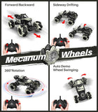 DoDoeleph 2200A Remote Control Car 1/20 Rock Crawler 360° Rotating 4WD 2.4Ghz Rechargeable Metal Shell Grey