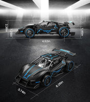 DoDoeleph 217A Remote Control Car 2.4Ghz Alloy Metal Frame Fast 15KM/H Racing Model Blue