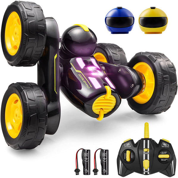 Dodoelephant Double Sided Flip Stunt Car with 3 Heads and 2 Batteries