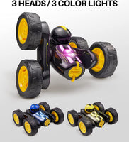Dodoelephant Double Sided Flip Stunt Car with 3 Heads and 2 Batteries